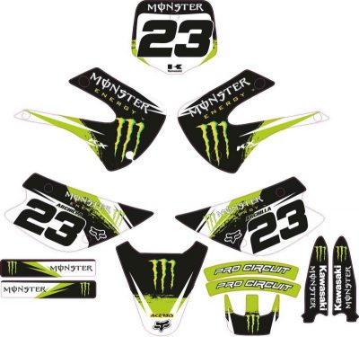 Kit Adhesivos Kawasaki Monster