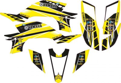 Kit Adhesivos YFZ 450 2003-08 Rockstar Amarillo