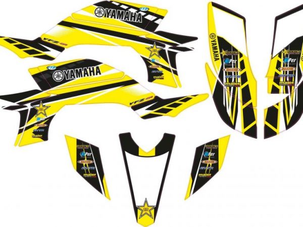 Kit Adhesivos YFZ 450 2003-08 Rockstar Amarillo