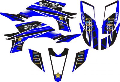 Kit Adhesivos YFZ 450 2003-08 Rockstar Azul