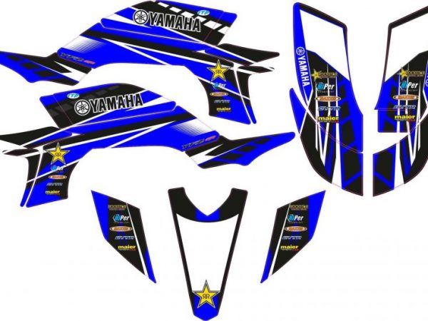 Kit Adhesivos YFZ 450 2003-08 Rockstar Azul