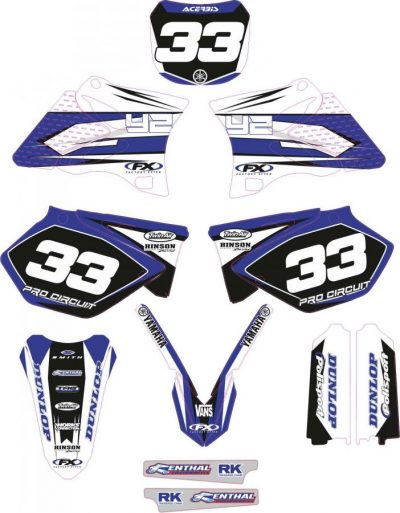 Kit Adhesivos Yamaha White