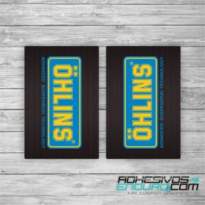 Adhesivo Barras de Horquilla Ohlins Carbono