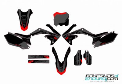 Kit Adhesivos Honda Gris/Rojo