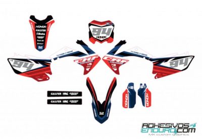 Kit Adhesivos Honda Rojo / Azul
