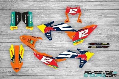 Kit Adhesivos KTM Red Bull Azul