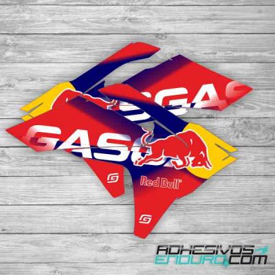 Tapas Radiador GasGas RedBull Azul