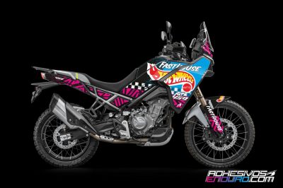 Kit Adhesivos CF Moto 450MT Hot Wheels Azul