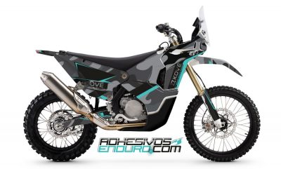 Kit Adhesivos Kove 450 Rally Camo / Turquesa