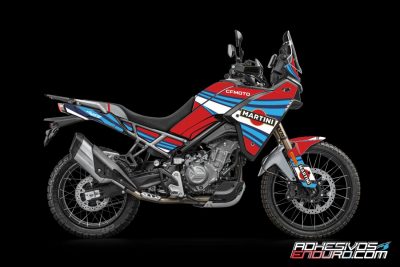 Kit Adhesivos CF Moto 450MT Martini Racing Rojo