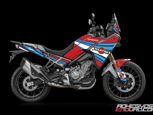 Kit Adhesivos CF Moto 450MT Martini Racing Rojo