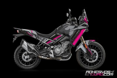Kit Adhesivos CF Moto 450MT Camo Rosa