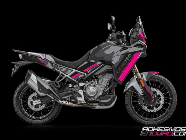 Kit Adhesivos CF Moto 450MT Camo Rosa