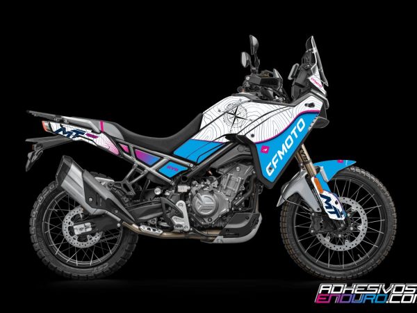 Kit Adhesivos CF Moto 450MT adv Azul