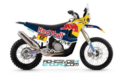 Kit Adhesivos Kove 450 Rally RedBull Azul Blanco