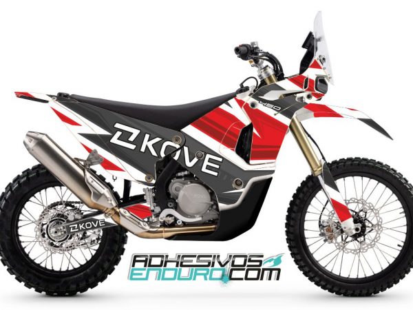 Kit Adhesivos Kove 450 Rally Ray Rojo