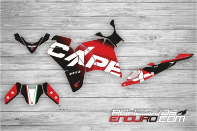 Kit Adhesivos Moto Morini X-Cape 650 Negro / Rojo