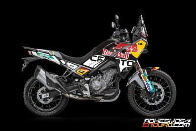 Kit Adhesivos CF Moto 450MT RedBull Blanco Negro