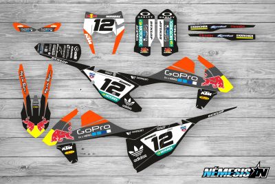 Kit Adhesivos KTM GoPro Negro