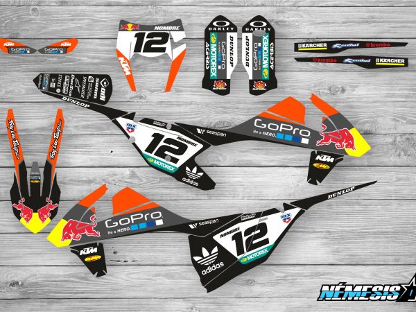 Kit Adhesivos KTM GoPro Negro