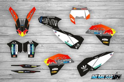 Kit Adhesivos KTM GoPro Negro