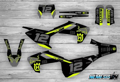 Kit Adhesivos Husqvarna Iceone Negro / Lima