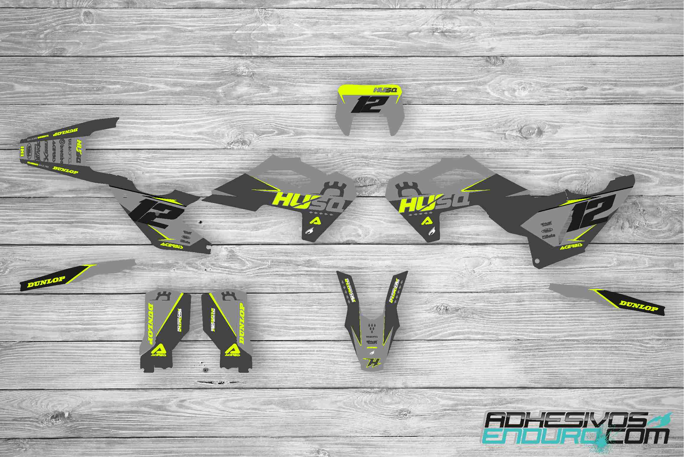 Kit Adhesivos Husqvarna Greys