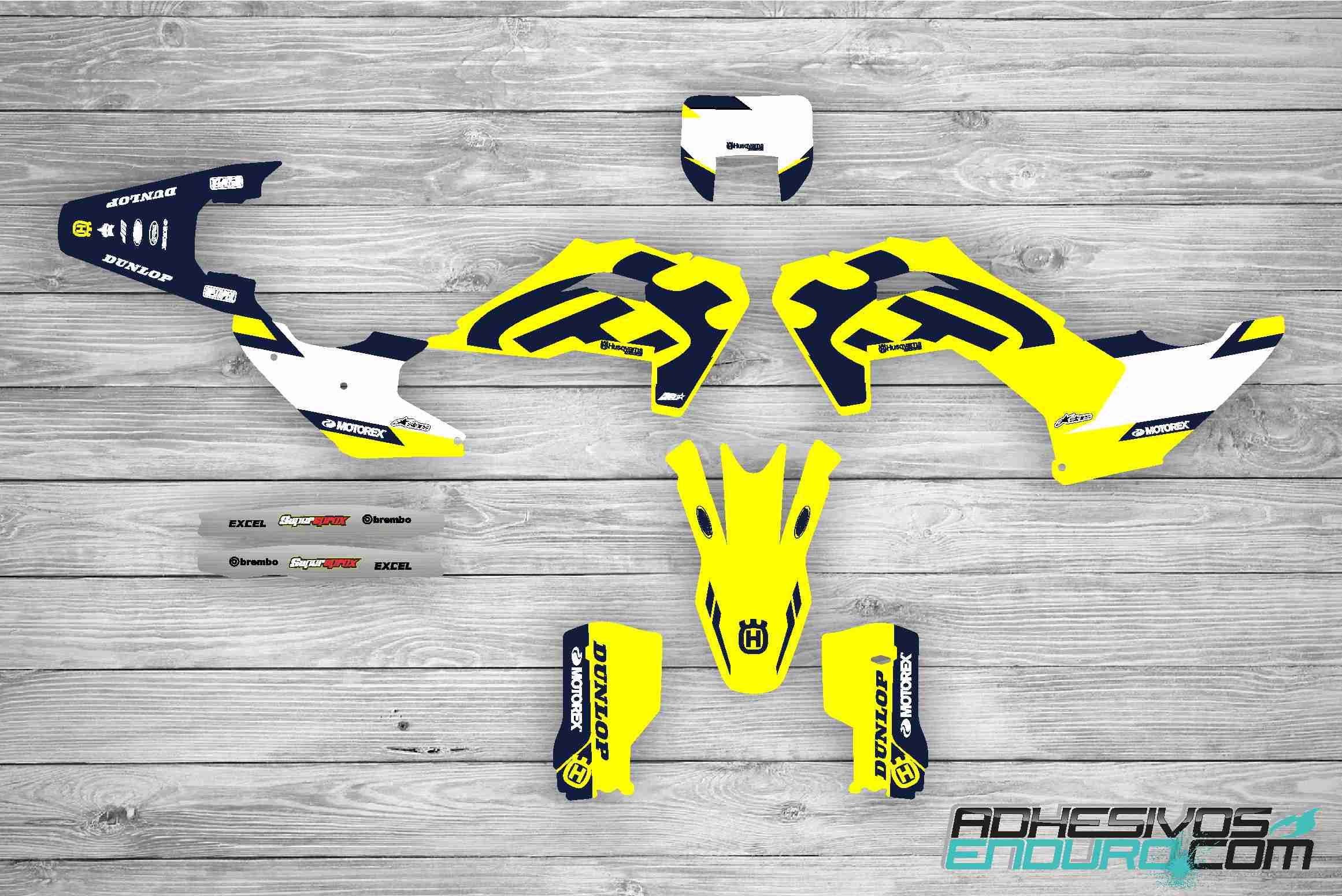 Kit Adhesivos Husqvarna Retro