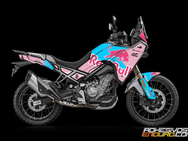 Kit Adhesivos CF Moto 450MT RedBull Rosa